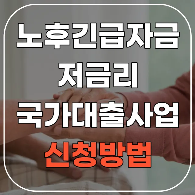 만60세 이상 노후긴급자금 국가 대출 사업 생활안정자금 대출 신청방법 2 제목을 입력해주세요 001 1